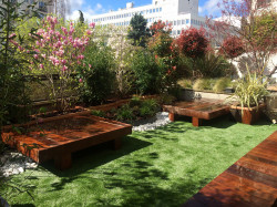 Création de jardin à la française avec fabrication et installation d'une pergola  